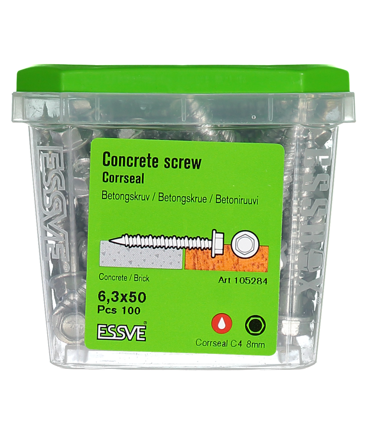 Betongskruv ecs-hf hex fläns Corrseal 6,3(5)x50
