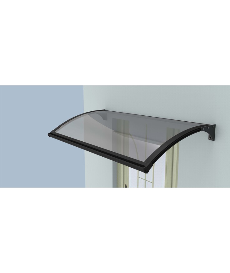 Entretak led grå/rökglas 1500x1000mm