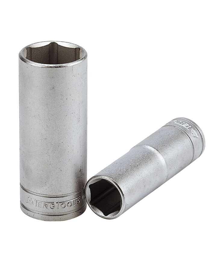 Hylsa lång 3/8 17mm 6-kant