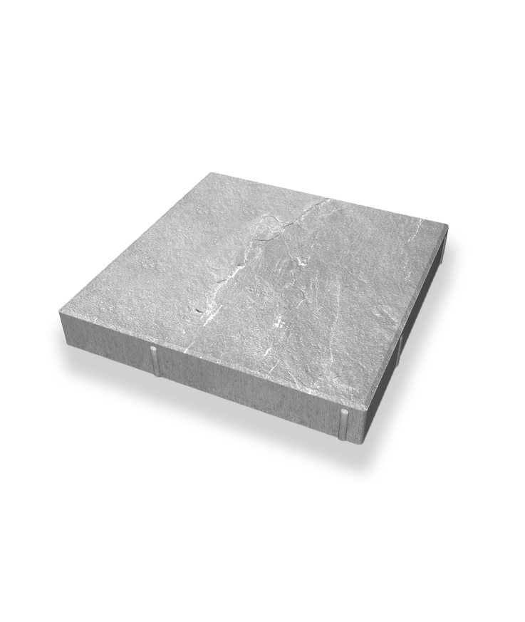 Markplatta cambridge präglad Fasad grå b 420x420x60mm