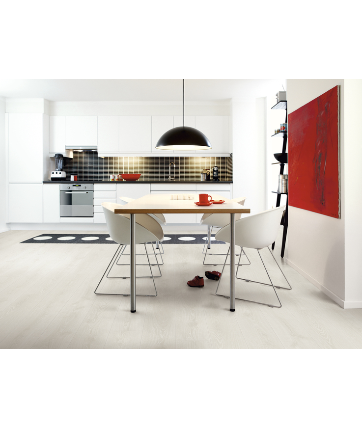 Laminatgolv visby frost white Oak plank