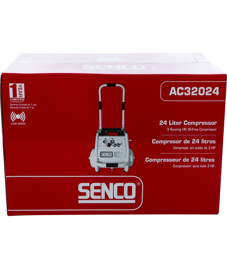 Kompressor ac32024 low noise Oljefri 10 bar 24l 320l/min