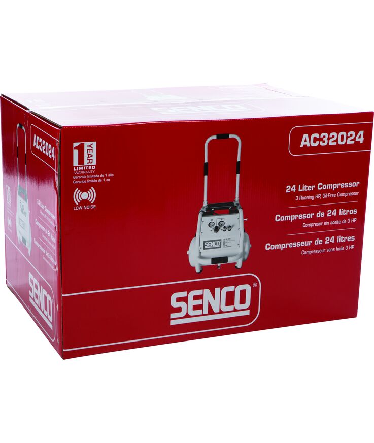 Kompressor ac32024 low noise Oljefri 10 bar 24l 320l/min