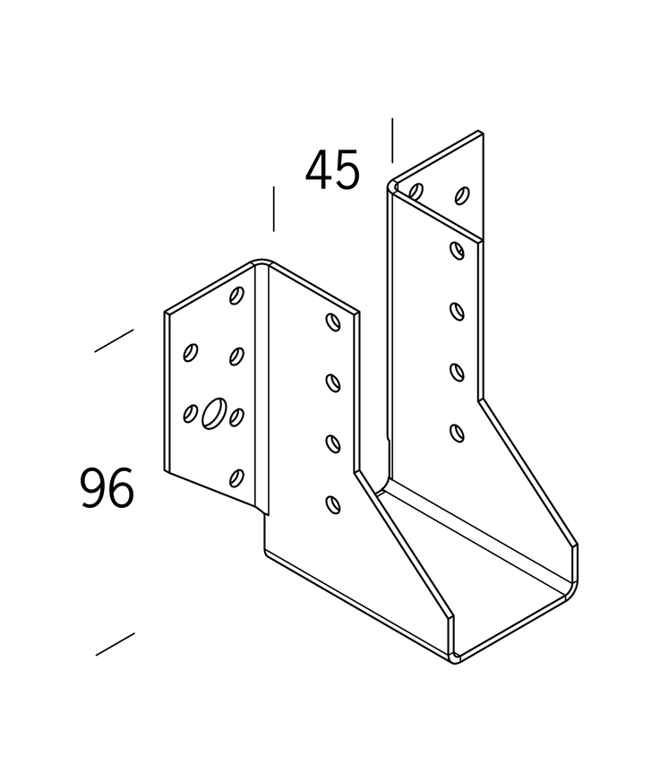 Balksko joma 2x45x96mm