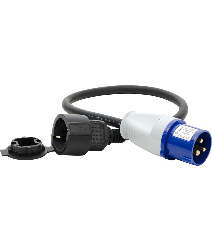 Adapter övergångssladd 0,5m Cee 216-6 schucko