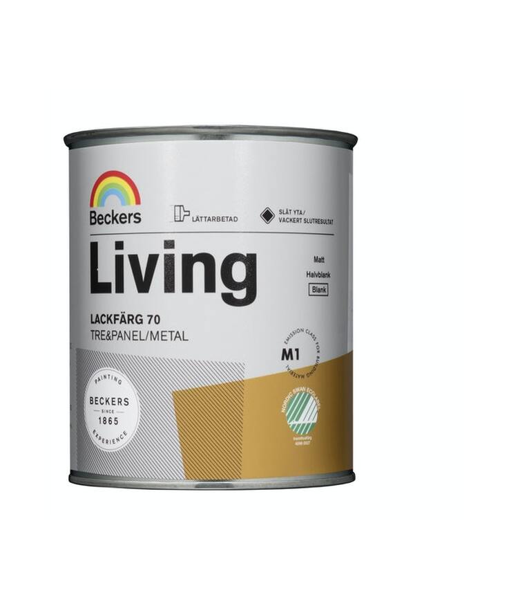 Lackfärg living blank 1 vit 0,75l
