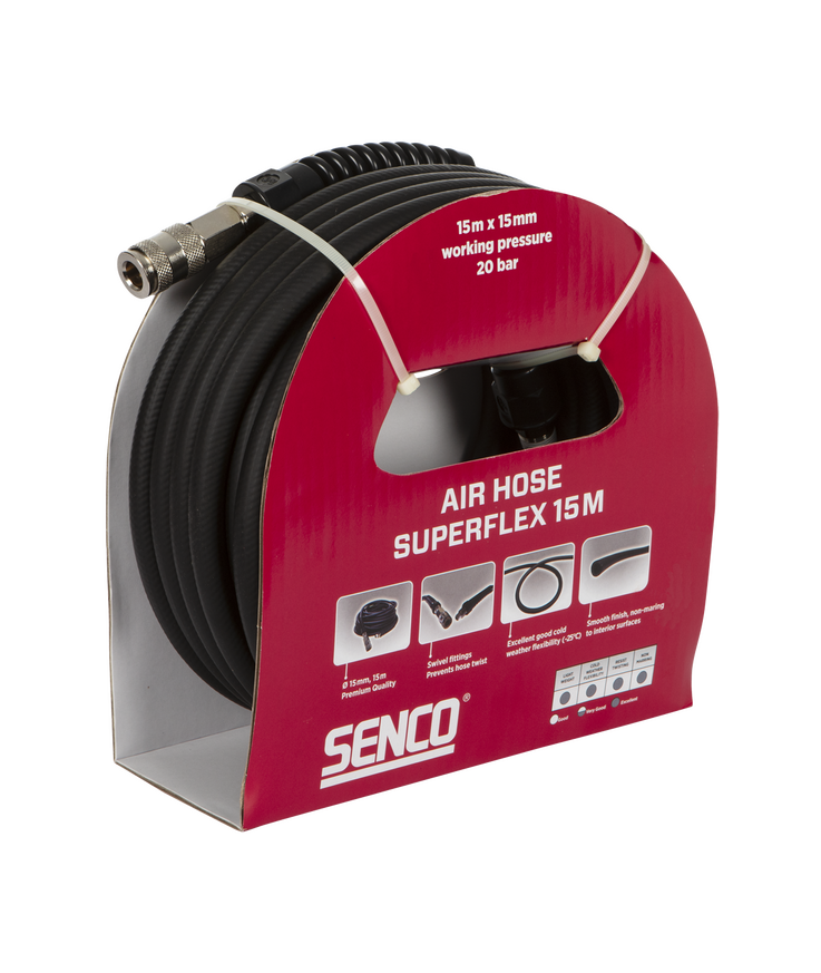 Slangsats pvc senco super flex Dm. 10x15mm, 15 meter