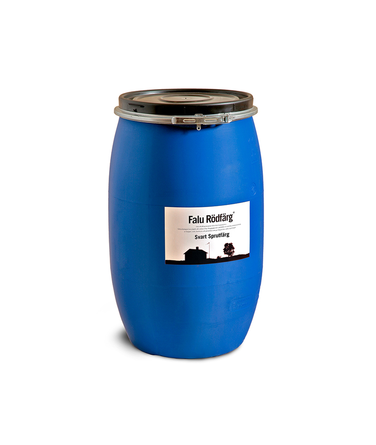 Falu rödfärg svart sprutfärg 100l