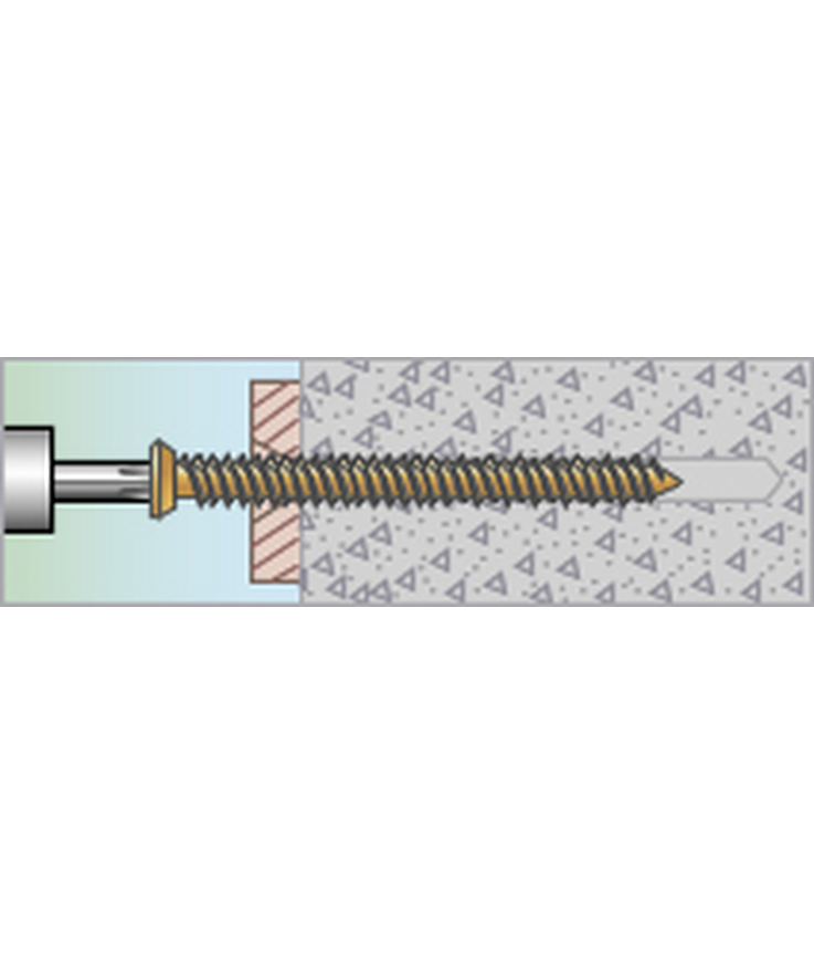 Betongskruv ecs-c försänkt Huvud corrseal 7,5(6)x132