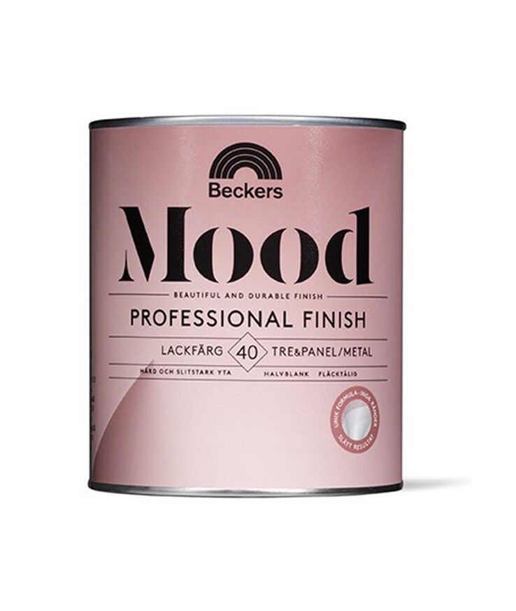Lackfärg 40 mood professional Finish 200 vit 0,75l