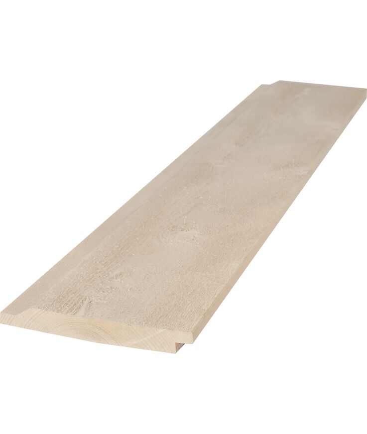 Panel falsad enkelfas vit Mellanstr gran 22x170x4800mm