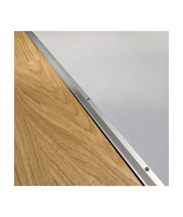 Avslutningslist aluminium Silver 6.5-16mm 1000mm