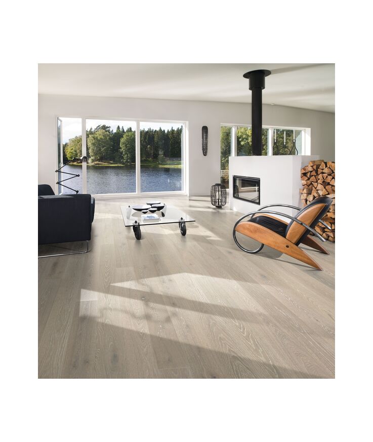 Parkett ek nouveau snow Mattlack borst mikrofas 15mm