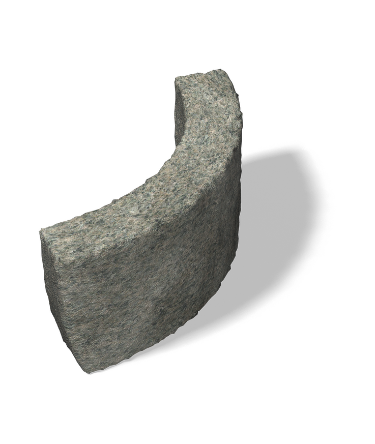 Kantsten bohus rv4 radie 2 grå