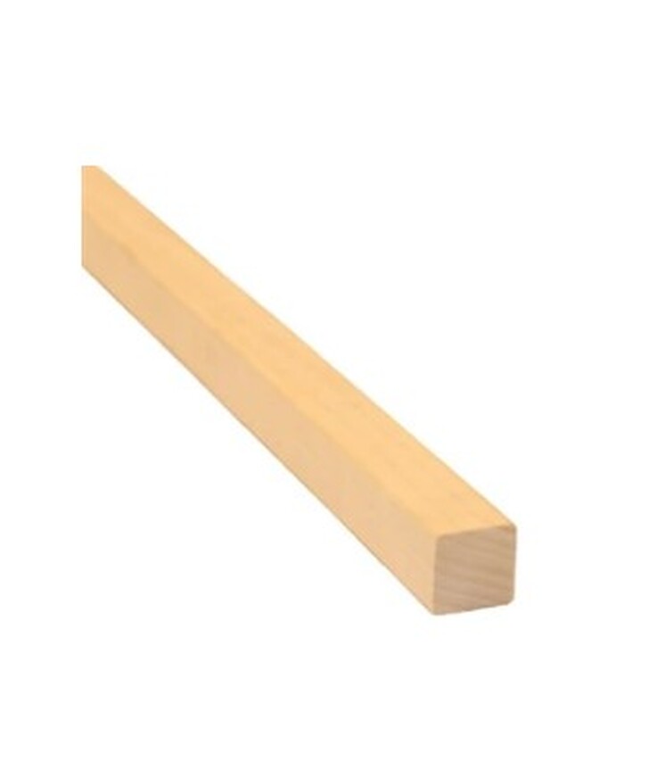 Fyrkantlist runda hörn i asp 21x21x2400mm