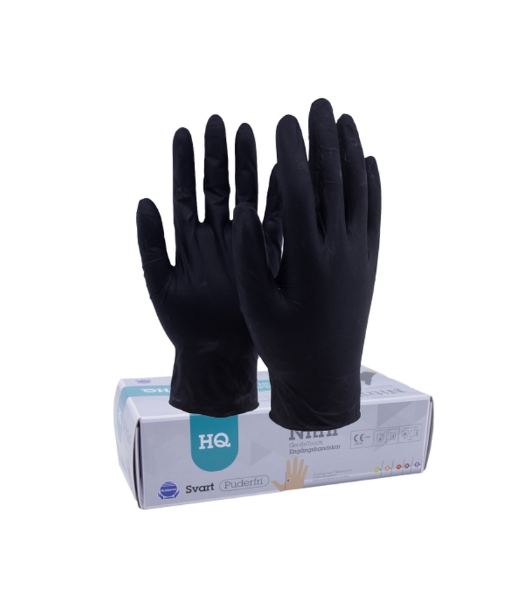 Engångshandske RX-60BLK, Gentle Touch Black, 10 / XL