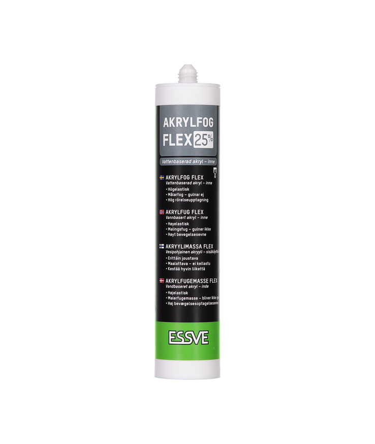 Akrylfog flex 25 vit 0500n