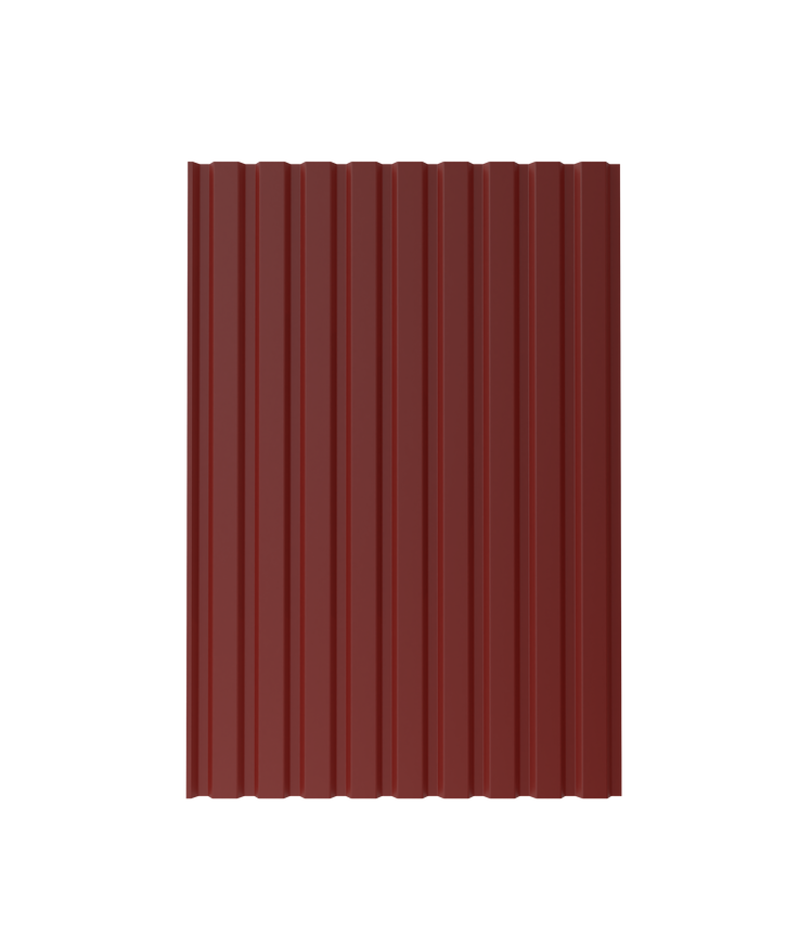 Väggprofil lvp20 Mörkröd 758 pe 1026x2500x0,5mm