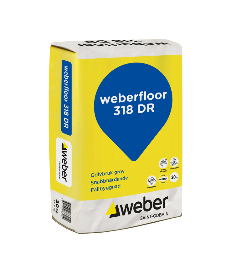 Snabbslipsats floor 318 grov Dr 20kg