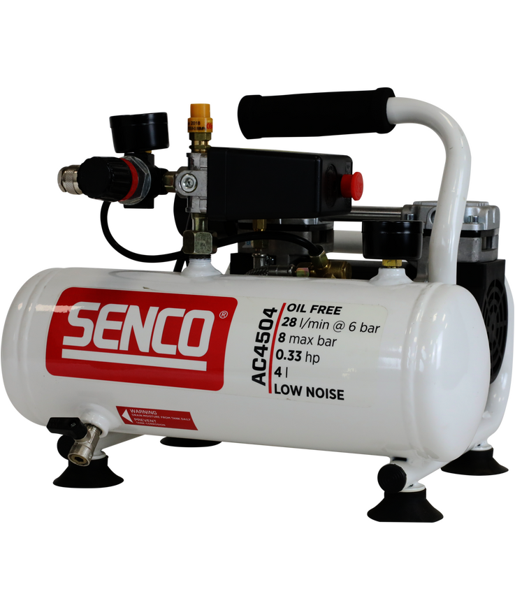 Kompressor ac4504 low noise Oljefri 8 bar 4l 45l/min