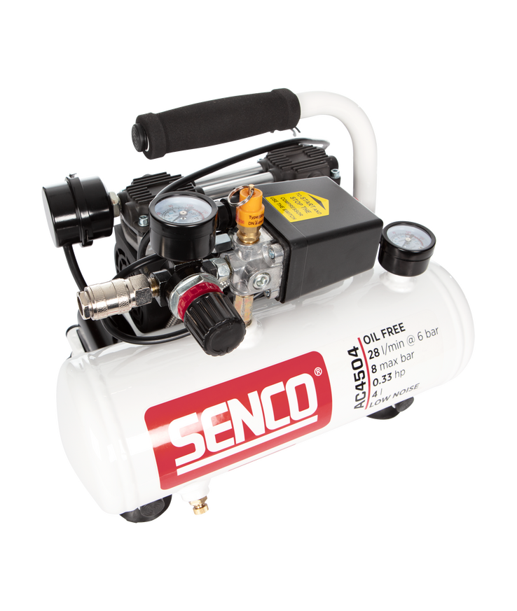 Kompressor ac4504 low noise Oljefri 8 bar 4l 45l/min