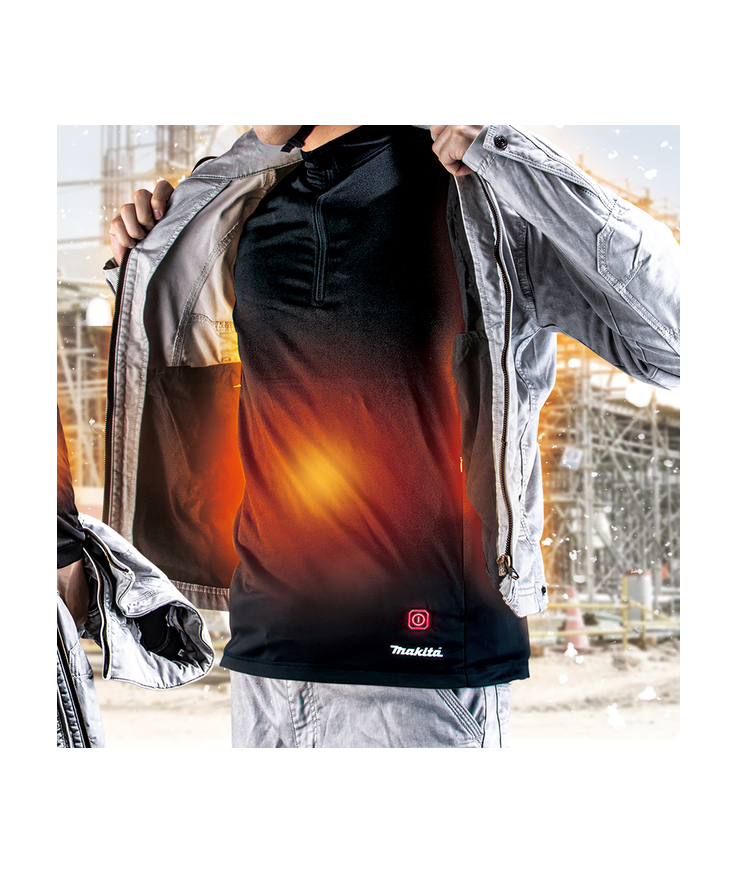 Värmetröja dcx200am makita Med batteri bl1055b stl m