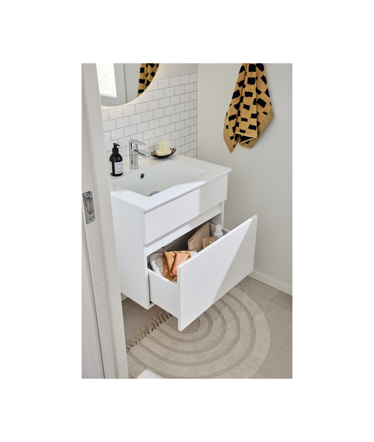 Tvättställsskåp nova vit 600 M tvättställ