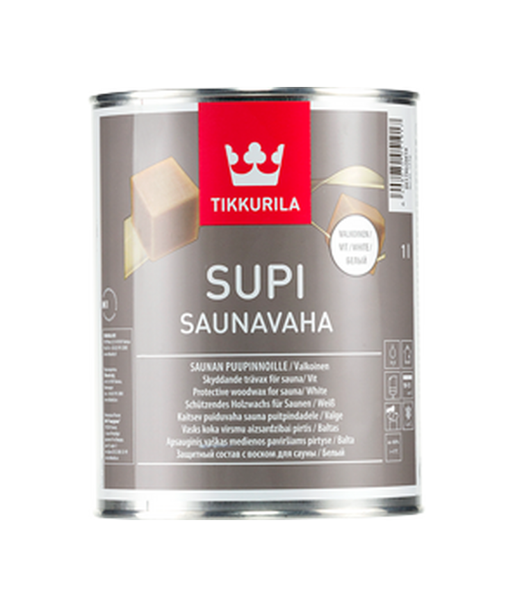 Bastuvax supi saunavaha vit 1l