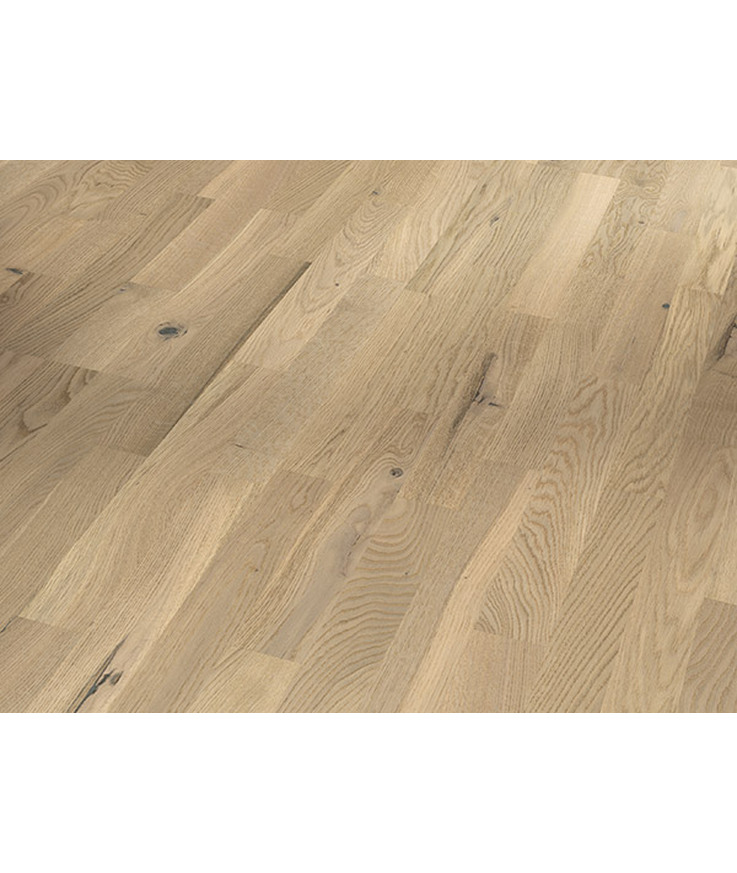 Parkett 3025 livlig ek vit Mattlack 3-stav