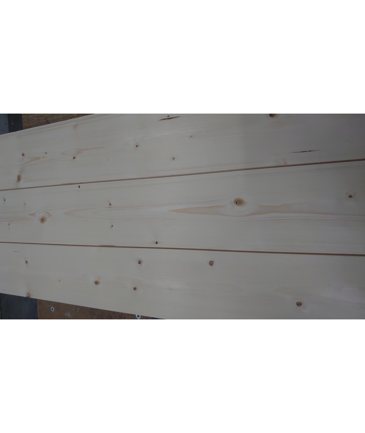 14x120 Slätspont gran A, obehandlad, 2mm spår