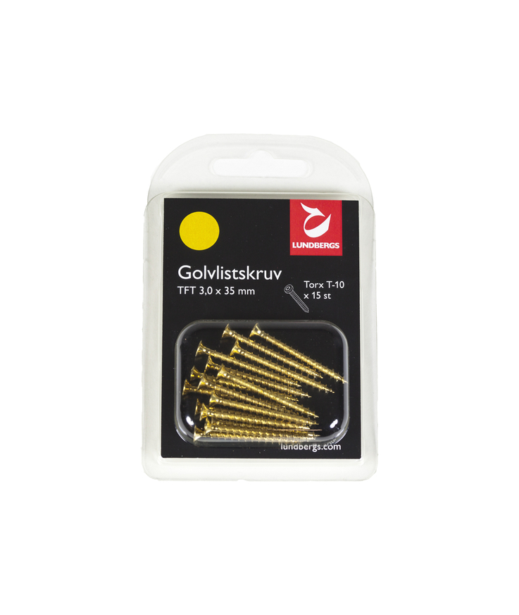 Golvlistskruv h-fix tft tordr Guld 3,0x35