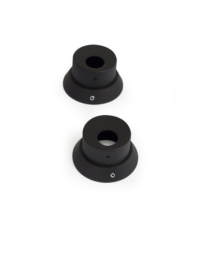 Behör till rund cylinder svart 2st