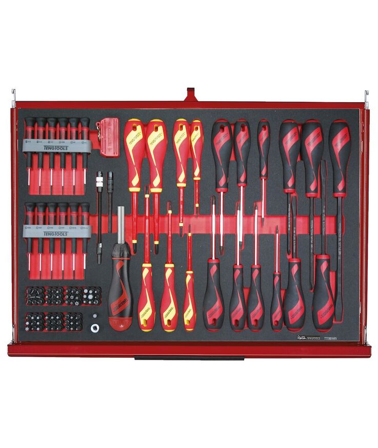 Verktygsset 335 delar teng Tools röd 26 tum foam