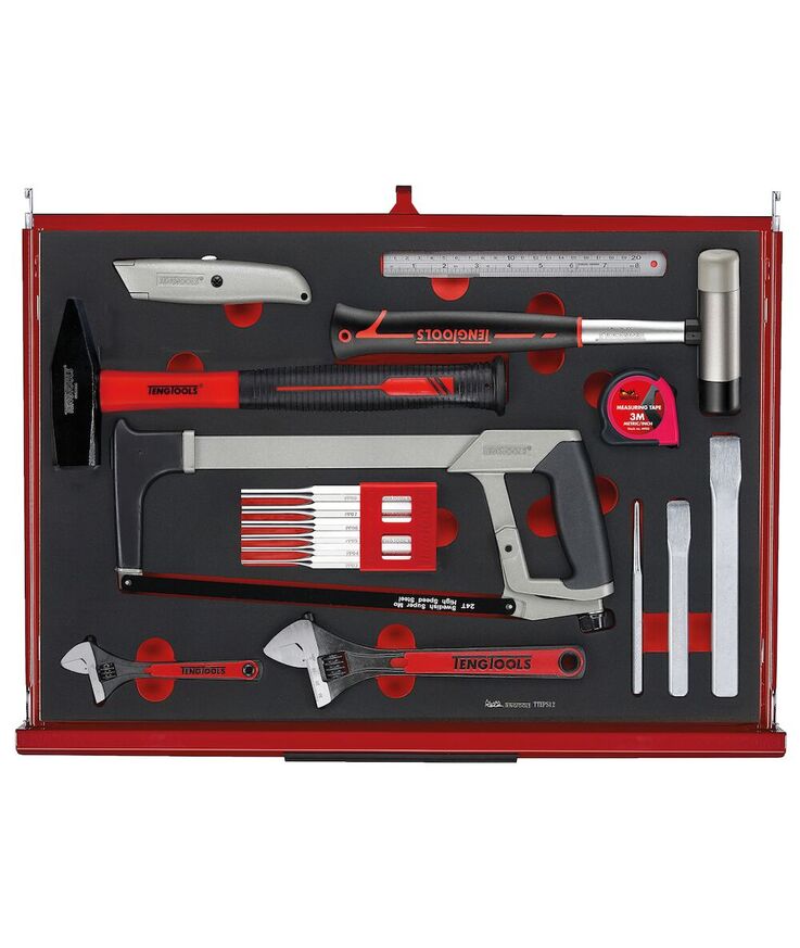 Verktygsset 335 delar teng Tools röd 26 tum foam
