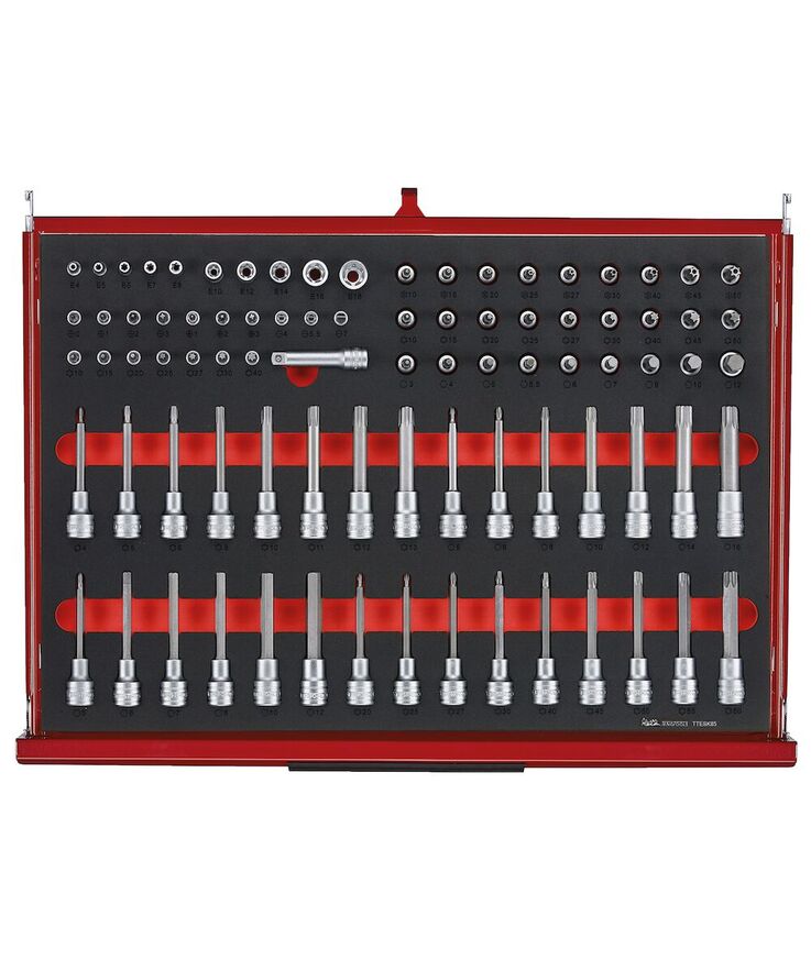 Verktygsset 335 delar teng Tools röd 26 tum foam