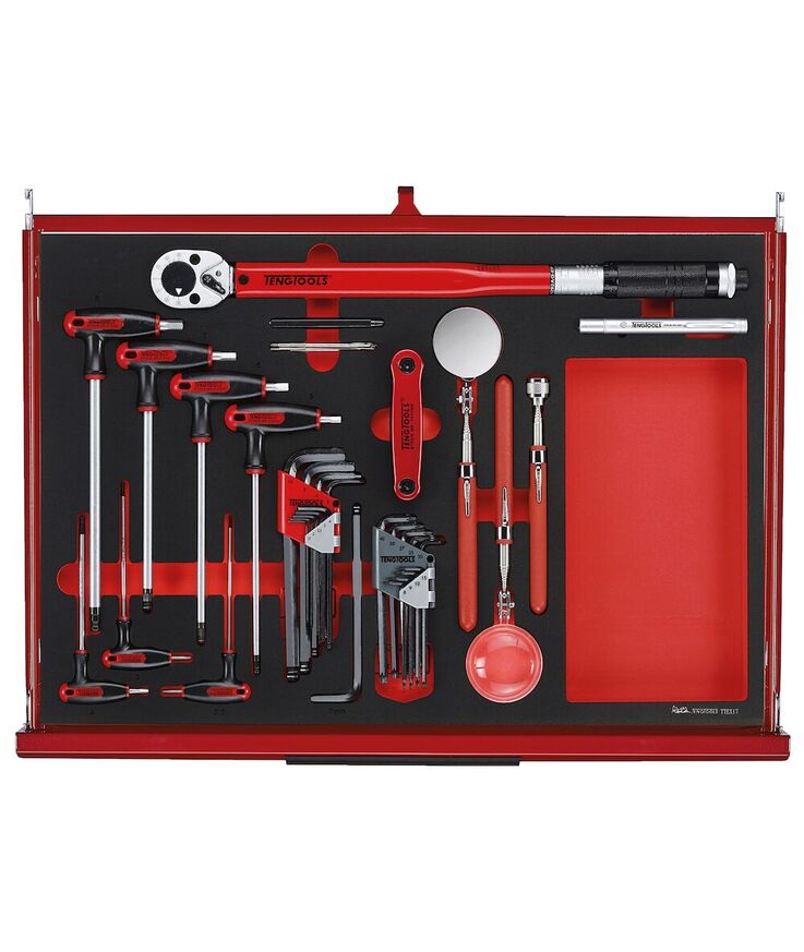 Verktygsset 335 delar teng Tools röd 26 tum foam
