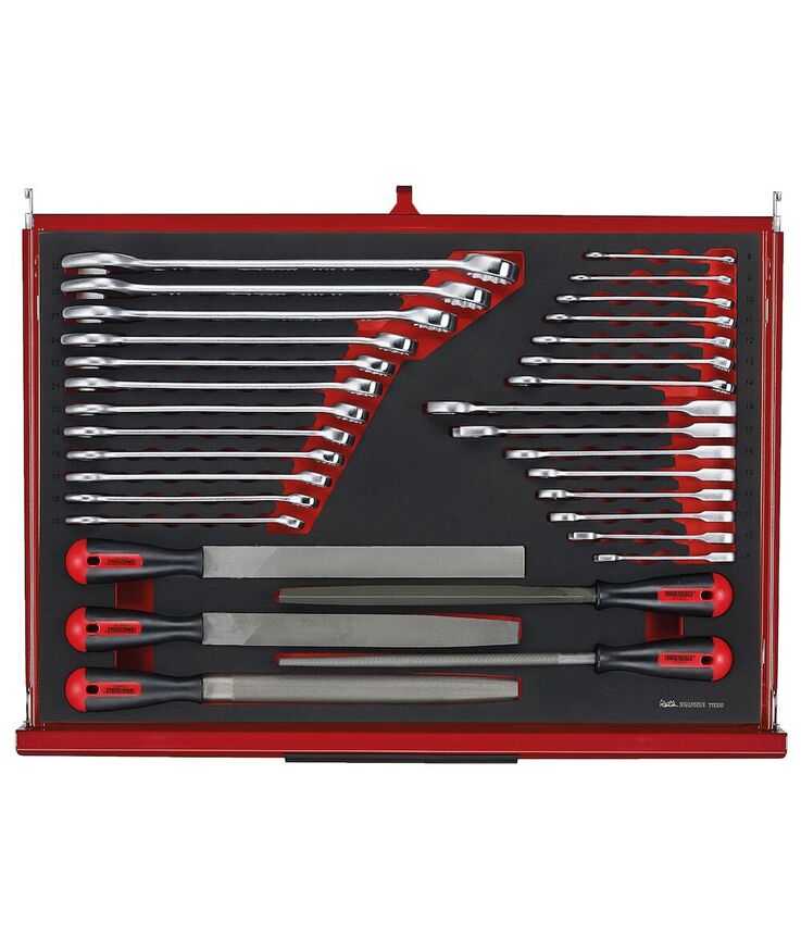 Verktygsset 335 delar teng Tools röd 26 tum foam