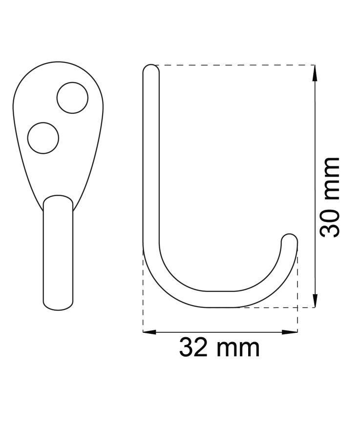 Krok 353 nickel 30mm 2st