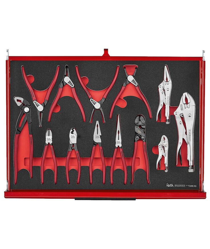 Verktygsset 335 delar teng Tools röd 26 tum foam