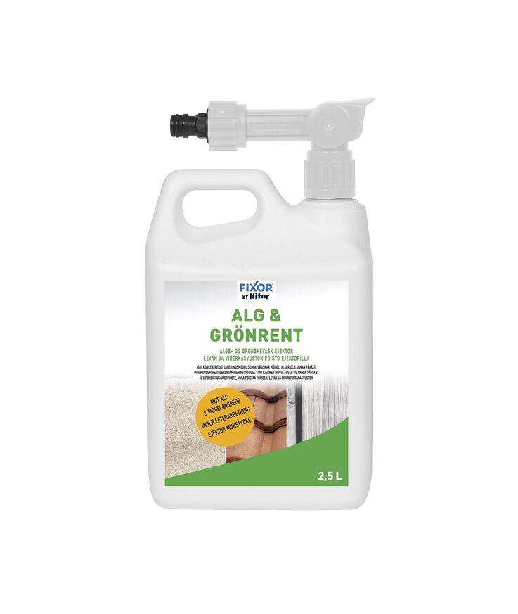 Alg&mossrent med ejektor