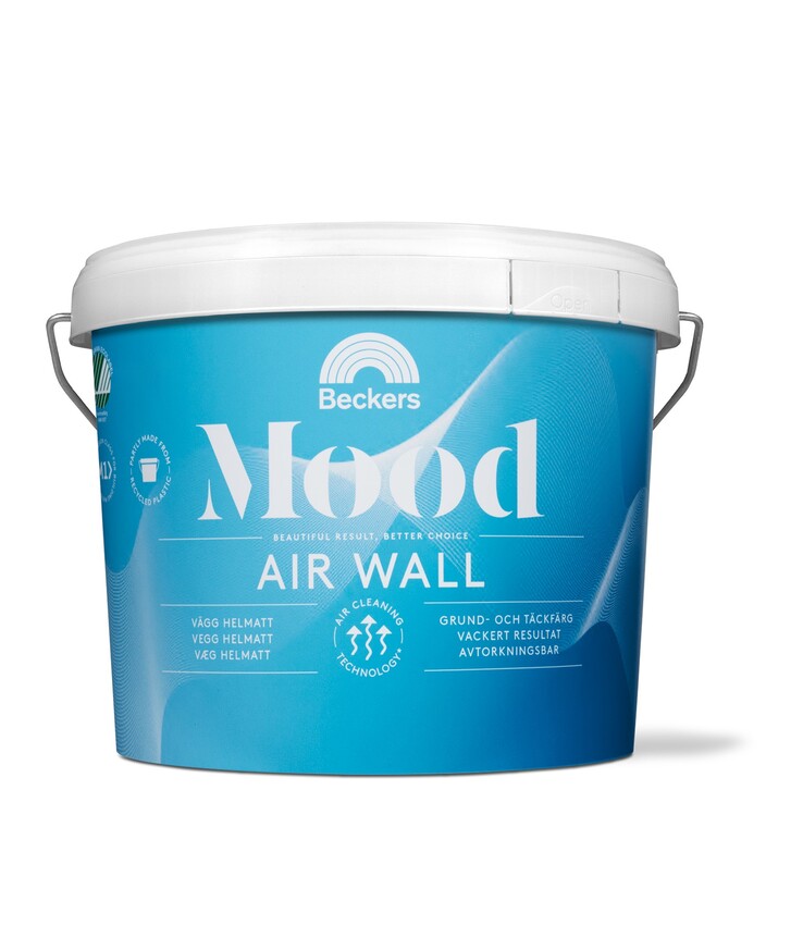 Väggfärg mood air wall Vit/bas a 2,7l