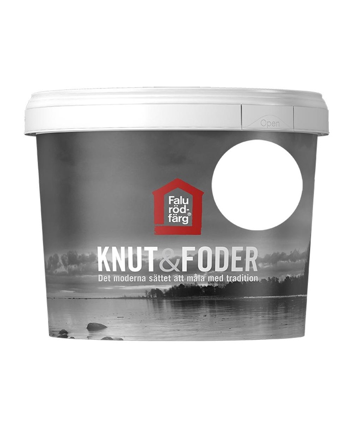 Falu rödfärg knut&foder vit