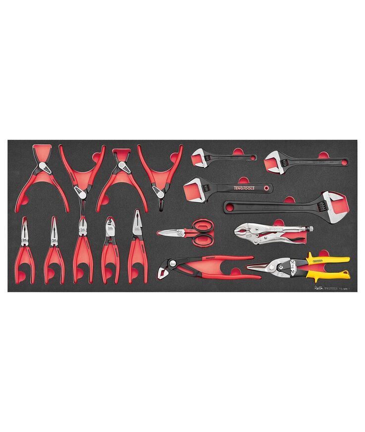 Verktygsset tengtools röd 37 tum foam site 309delar