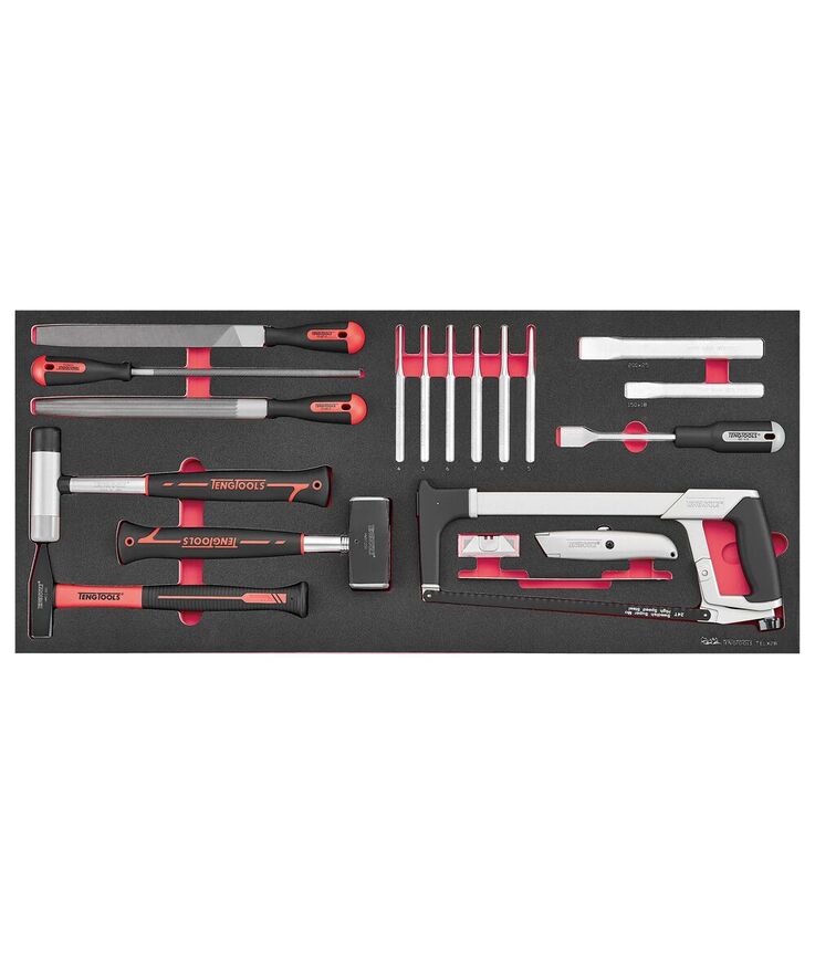 Verktygsset tengtools röd 37 tum foam site 309delar