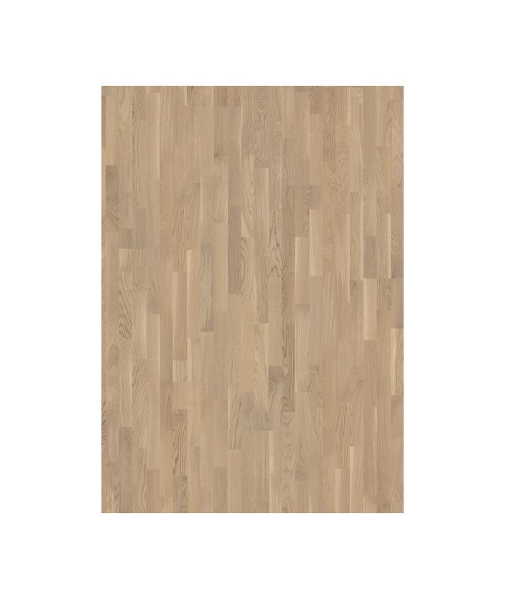 Parkett ek vanilla 3-stav Mattlack, vit