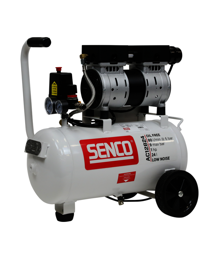 Kompressor ac12824 low noise Oljefri 9bar 24l 128l/min
