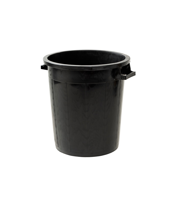 Tunna nordiska plast svart 50l