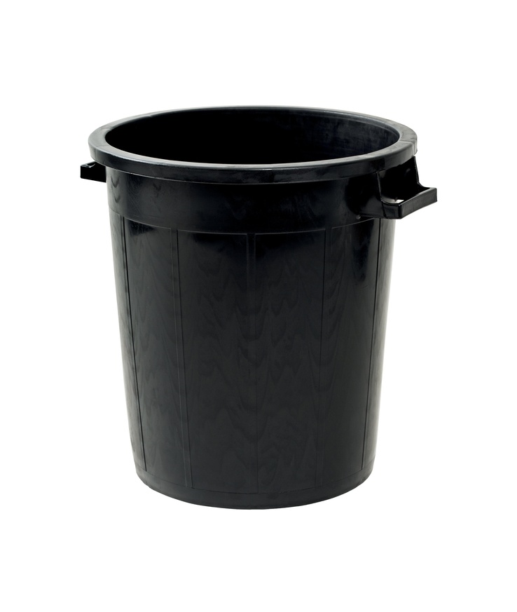 Tunna nordiska plast svart 50l