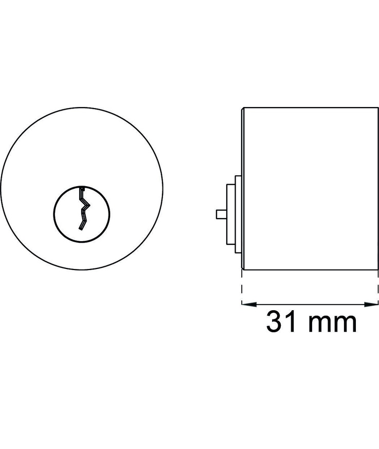 Cylinder dubbel rund sb
