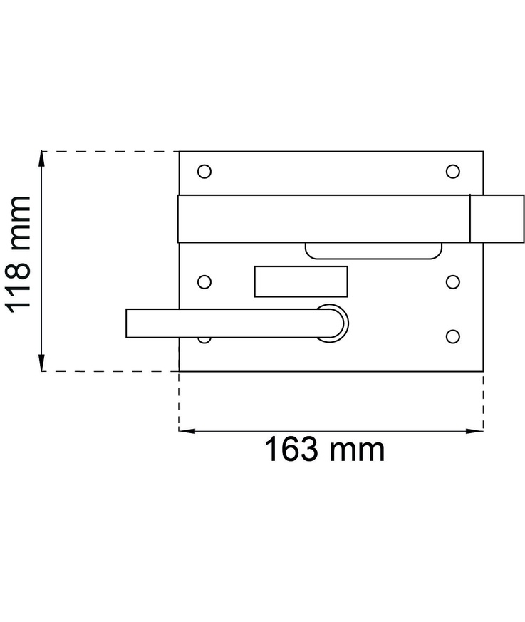 Ad-lås 890 höger svart